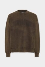 Loose Fit Raw Edge Crewneck