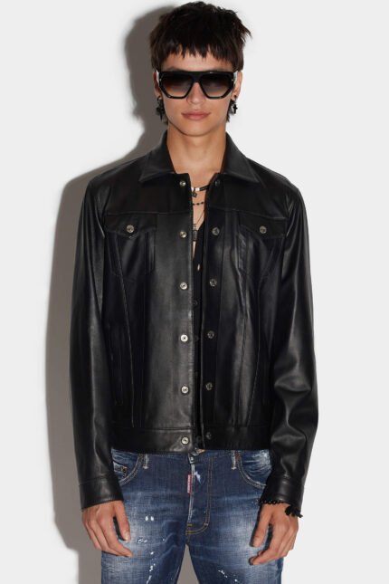 Leather Dan Jean Jacket