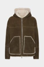 Shearling Hooded Sweatshirt