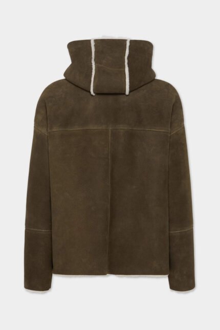 Shearling Hooded Sweatshirt