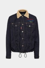 Flocked Cord Jean Jacket