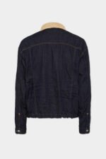 Flocked Cord Jean Jacket