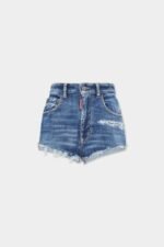 Medium Perfecto Wash High Waist Hot Pant