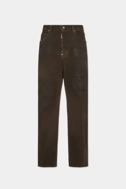 Bull Leatherette Wash Loose Jeans