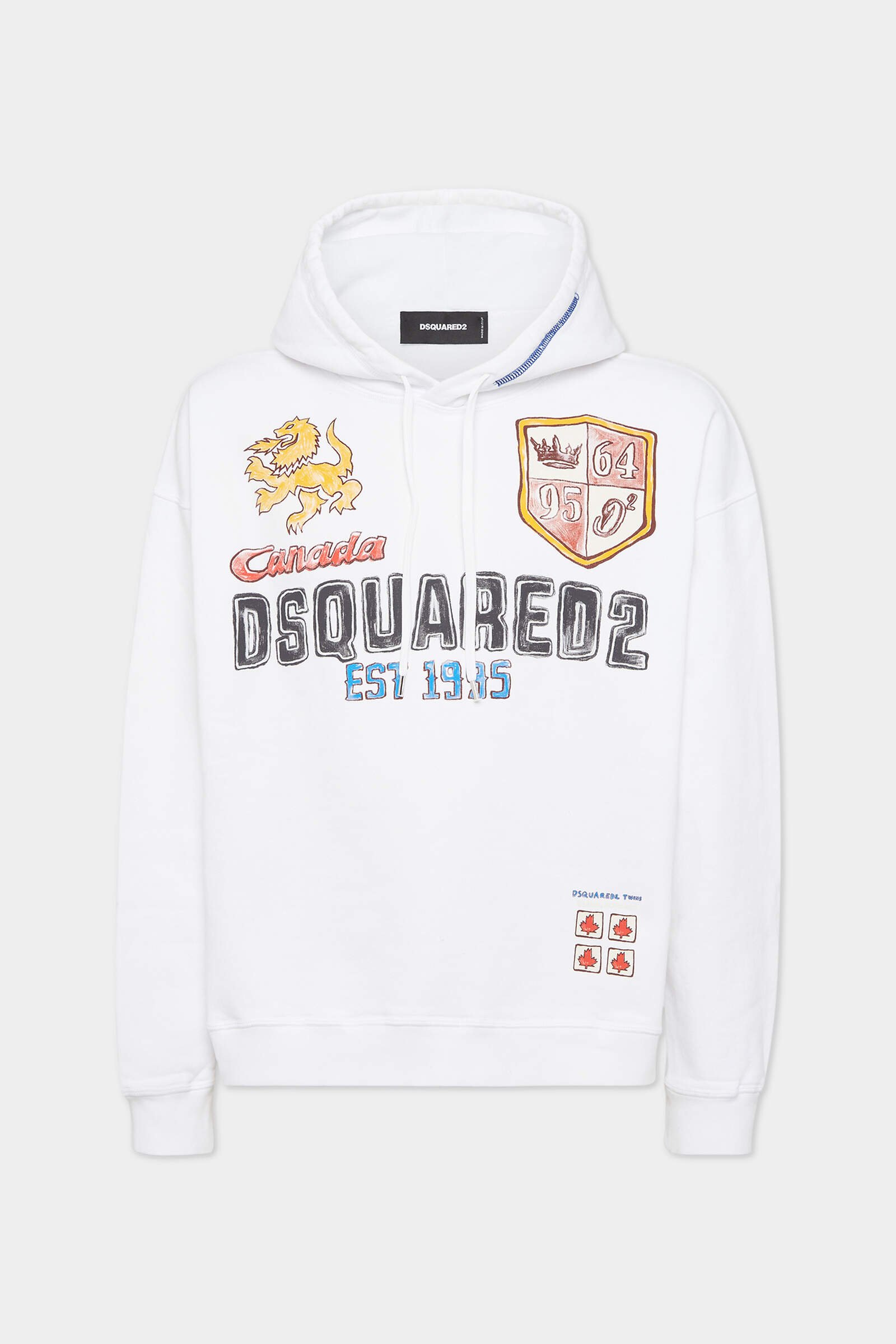 Relax Fit Hand-Drawn Hoodie Relax Fit Hand-Drawn Hoodie