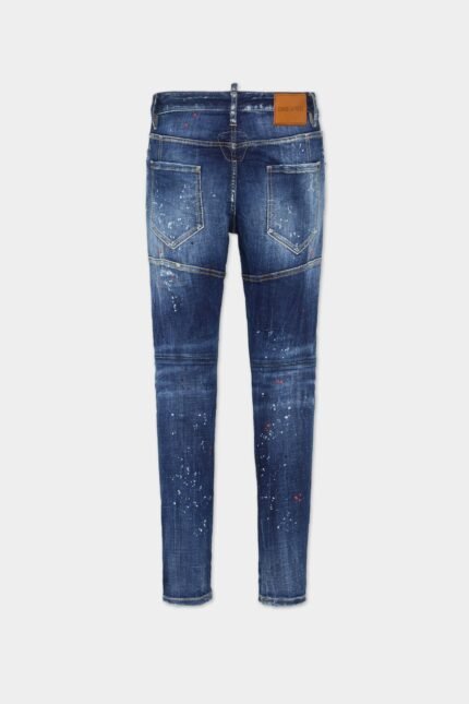 Medium Easy Red Spots Wash Tidy Biker Jeans