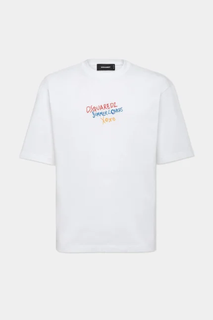 Summer Lovers Loose Fit Embroidered T-Shir